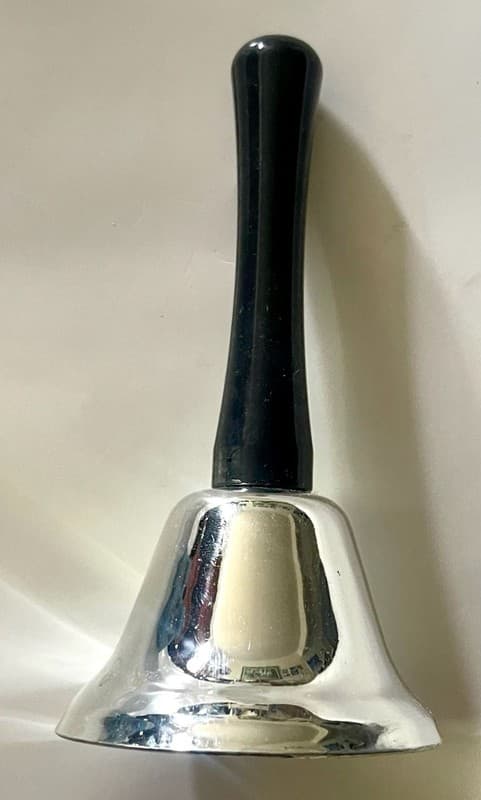 Adorox 65mm Silver Steel Hand Bell