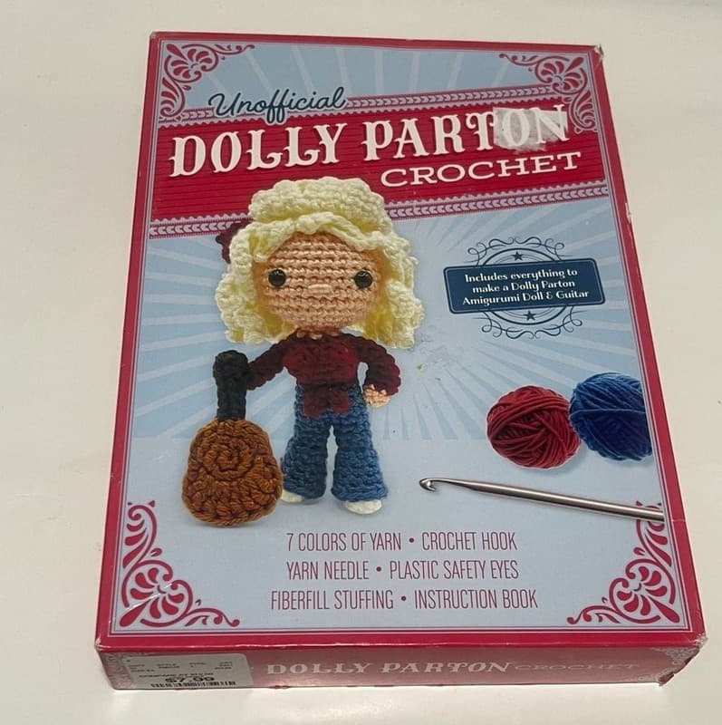 Unofficial Dolly Parton Crochet Kit: Amigurumi Doll and Guitar Craft Set