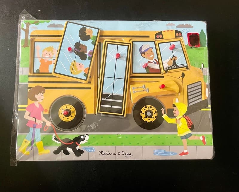 Melissa & Doug See & Hear Sound Puzzle The Wheels on the Bus