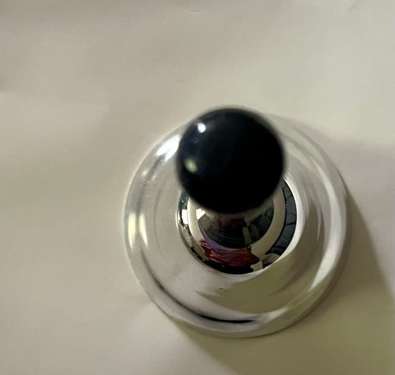 Adorox 65mm Silver Steel Hand Bell - Thumbnail 2