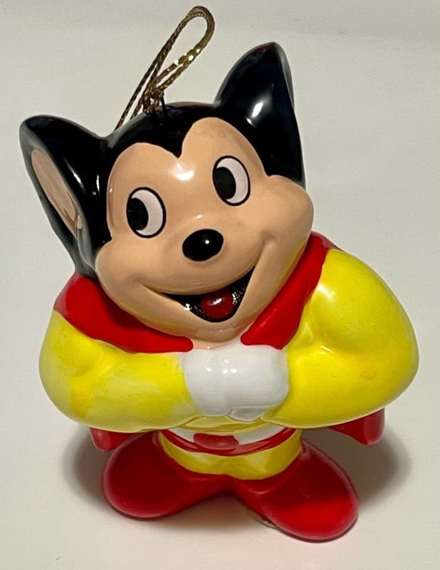 Vintage 1989 Mighty Mouse Suction Cup Figurine Viacom - Thumbnail 2