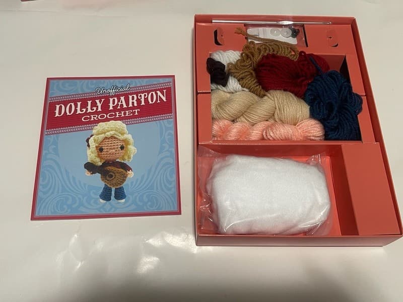 Unofficial Dolly Parton Crochet Kit: Amigurumi Doll and Guitar Craft Set - Thumbnail 2
