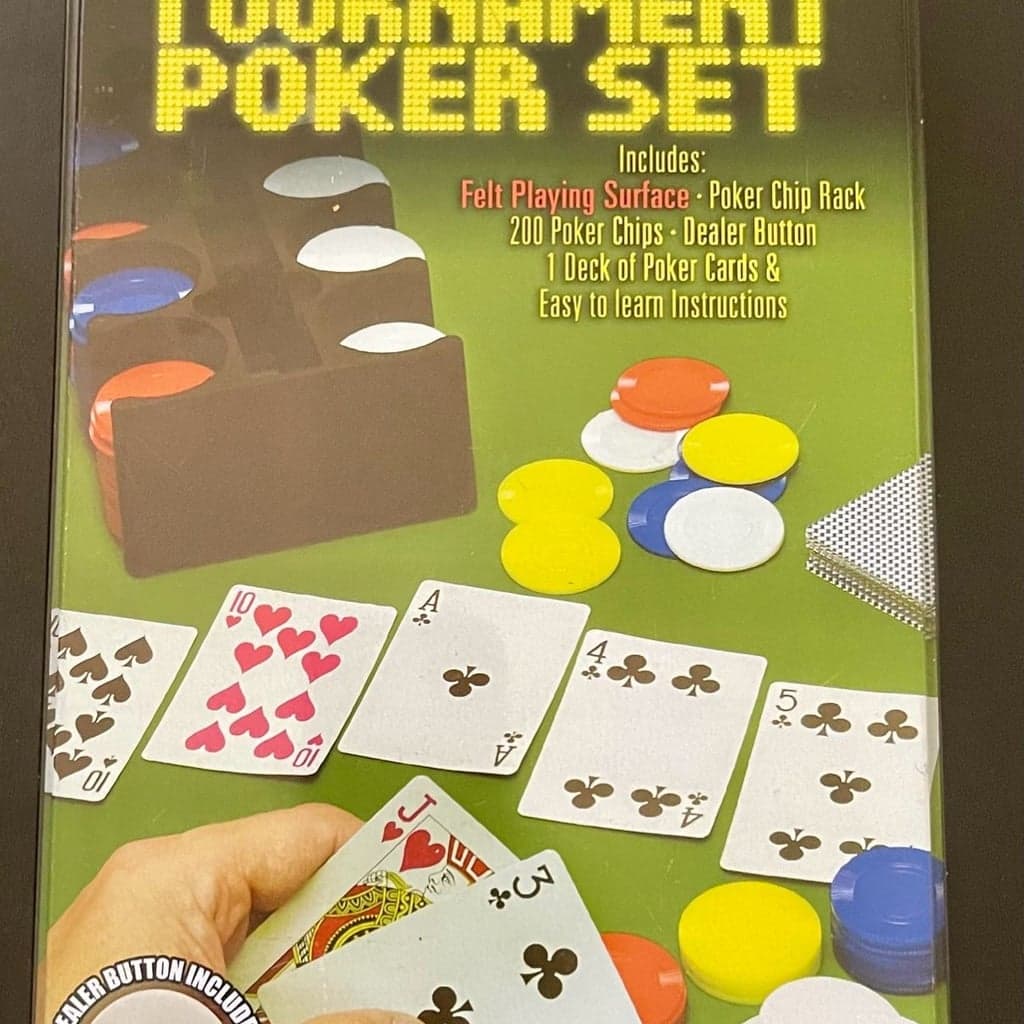 Cardinal Texas Hold'em Tournament Poker Set in Collector Tin (200 Chips)