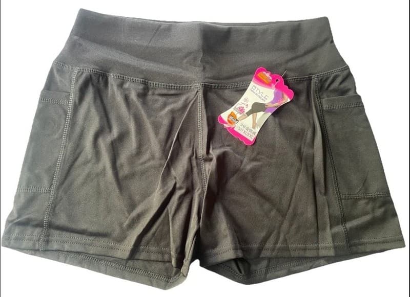 Wholesale Lot of Style Fashion Modal High Waist Yoga Shorts w/ Pockets – XL/XX - Thumbnail 5