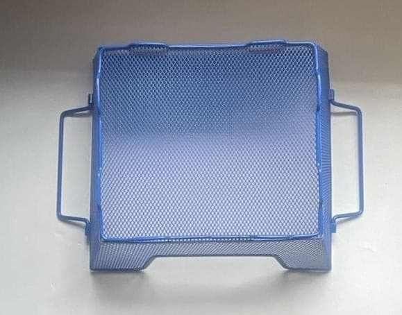 3 LockerMate Compact Locker Bins Blue Metal Mesh Storage Organizer - Thumbnail 3