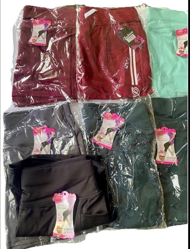 Wholesale Lot of Style Fashion Modal High Waist Yoga Shorts w/ Pockets – XL/XX - Thumbnail 2