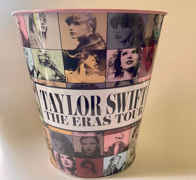 Taylor Swift The Eras Tour AMC Exclusive Pink Metal Popcorn Tin Bucket - Thumbnail 2