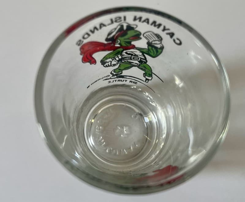 Vintage Cayman Islands Sir Turtle Souvenir Shot Glass - Thumbnail 3