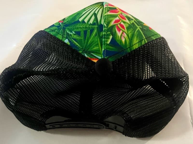 Flor de Caña Rum Tropical Floral Snapback Trucker Hat - Thumbnail 3