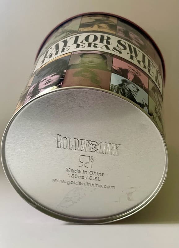 Taylor Swift The Eras Tour AMC Exclusive Pink Metal Popcorn Tin Bucket - Thumbnail 4