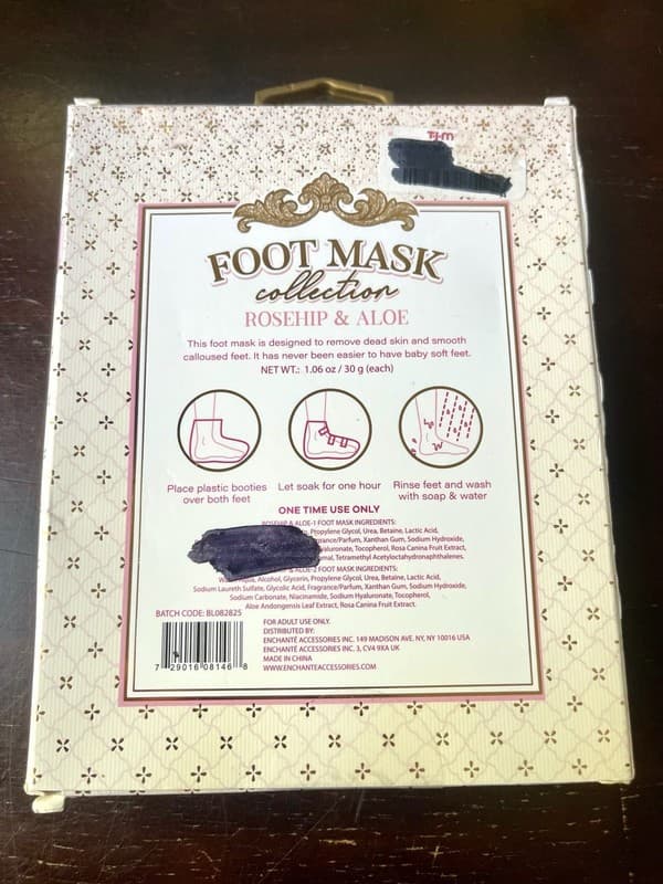 Enchanté Accessories Rosehip & Aloe Foot Mask Collection (2 Pairs) - Advanced N - Thumbnail 2