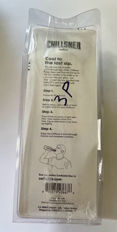 Corkcicle Chillsner In-Bottle Drink-Through Beer Chiller - Thumbnail 2