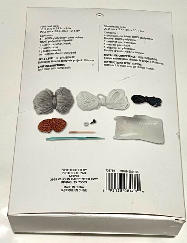 Intermediate Sloth Planter Crochet Kit by Loops & Threads – DIY Hanging Plant - Thumbnail 2