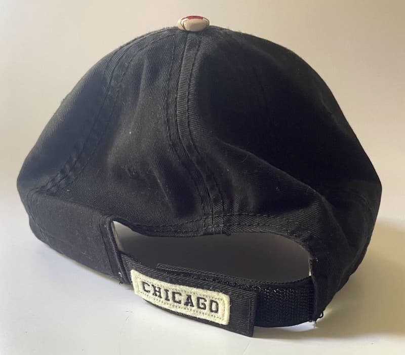 Vintage Drew Pearson Chicago Bulls Signature Series Strapback Hat - Thumbnail 3