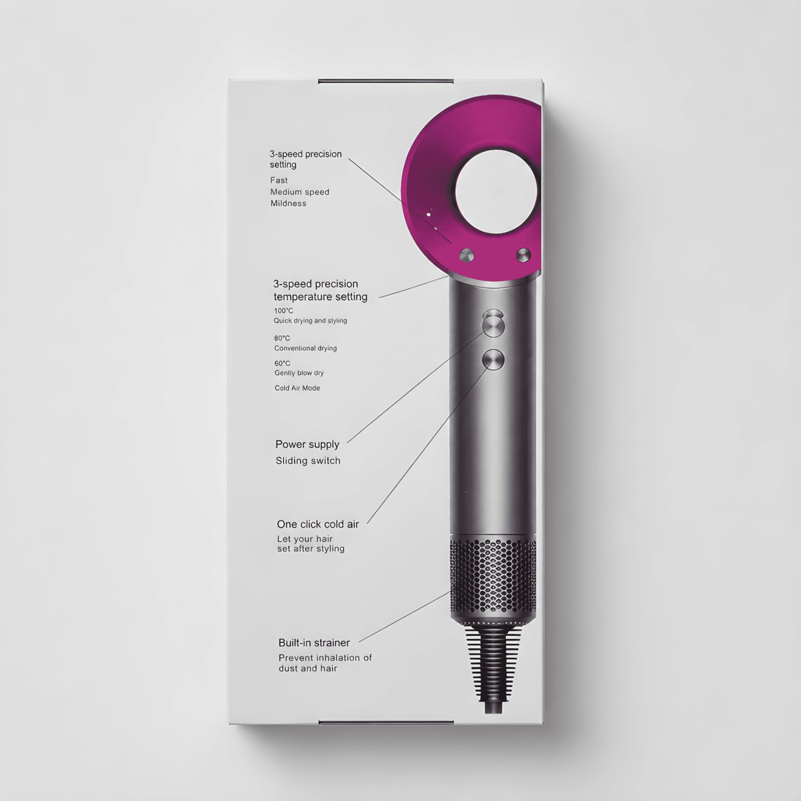 Leafless Hair Dryer with Intelligent Temperature Control - Thumbnail 2