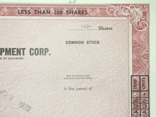 G And W Land And development CO Canceled Stock Certificate Signed/stamped By... - Thumbnail 5