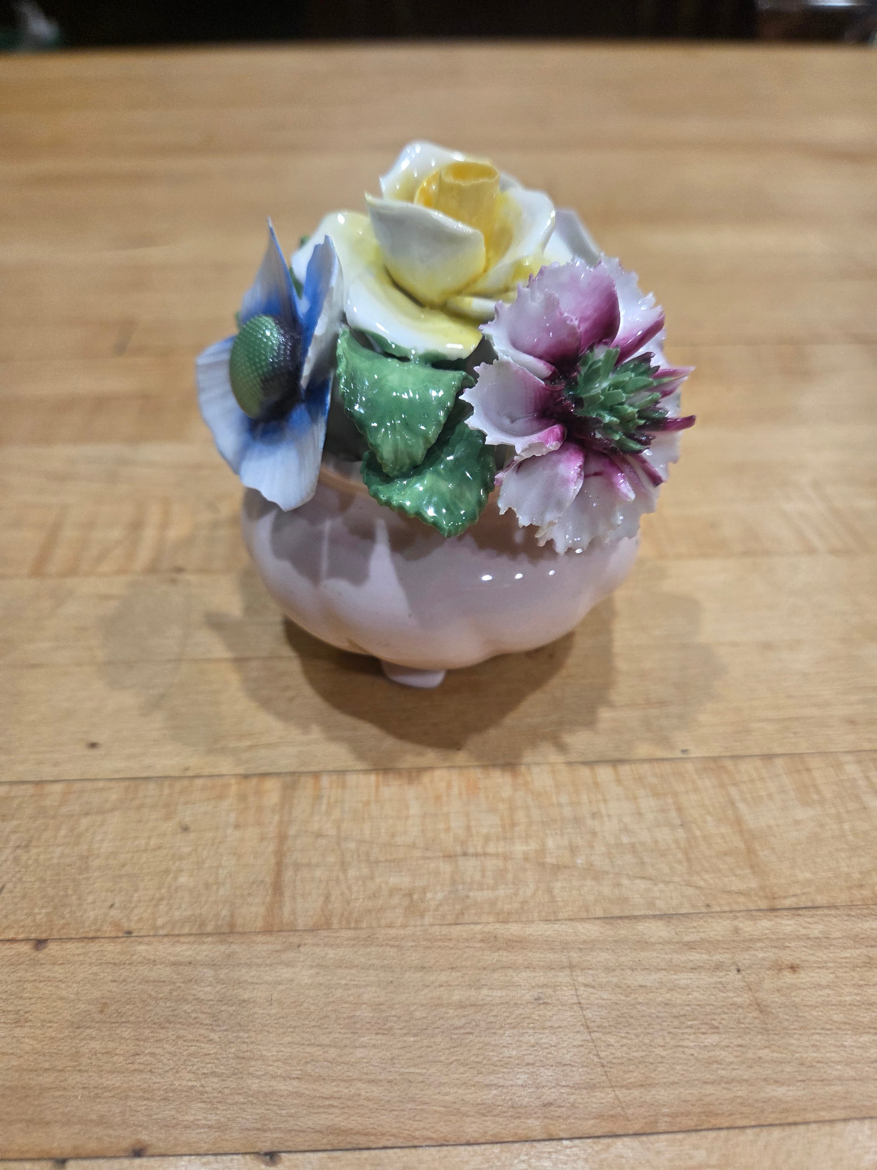 Radnor Staffordshire Bone China Miniature Floral Bouquet Figurine
