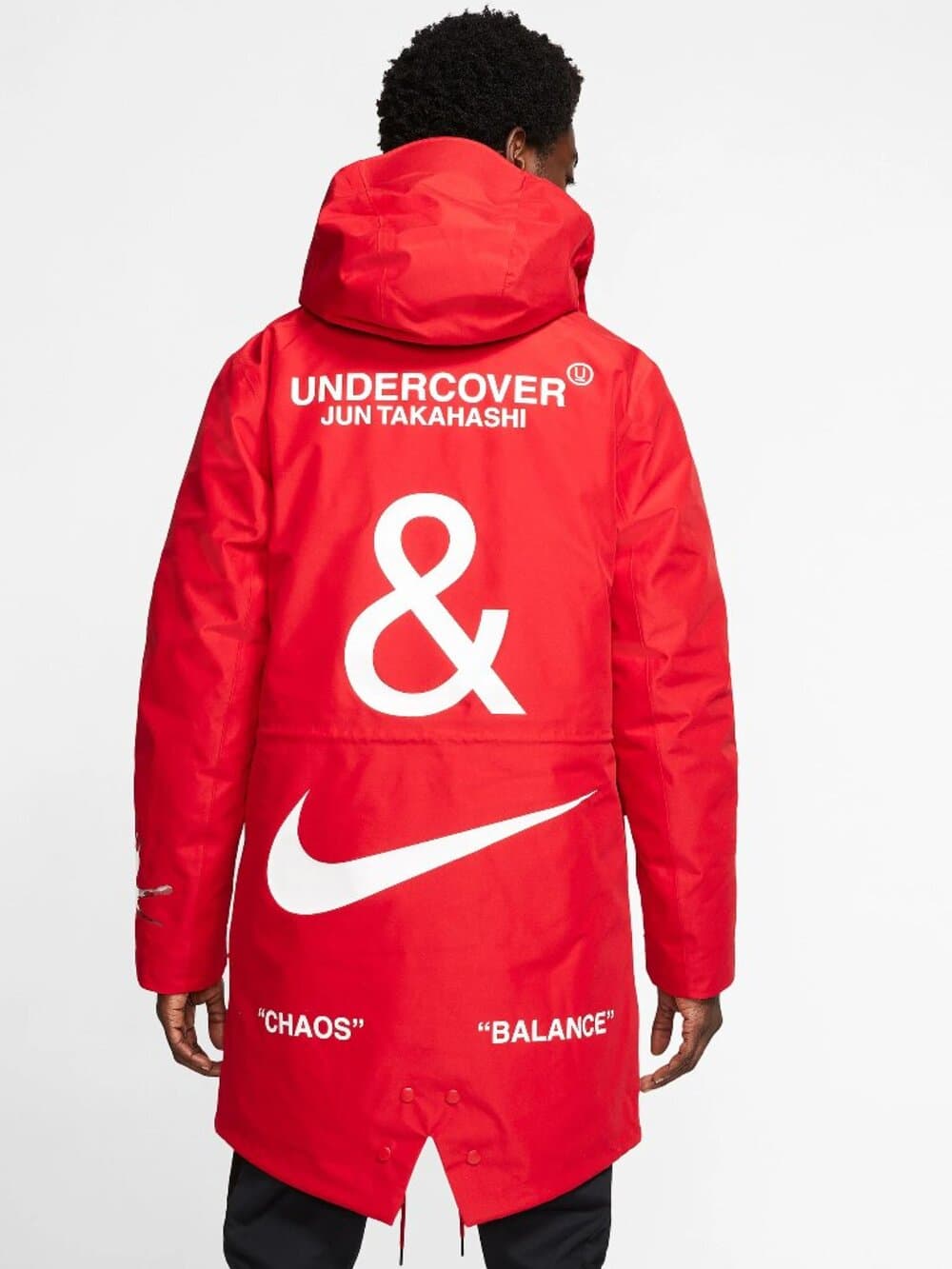 Nike x Undercover Fishtail Parka in 'Sport Red'. Size XL - Thumbnail 13