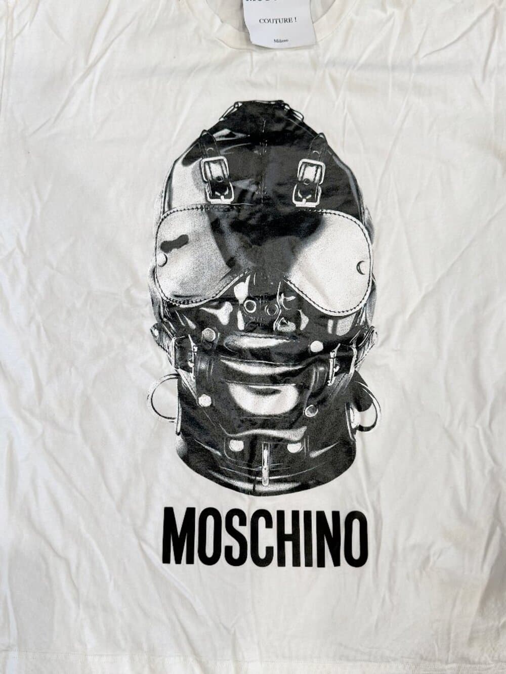 Moschino Latex Hood Graphic T-Shirt - Thumbnail 3