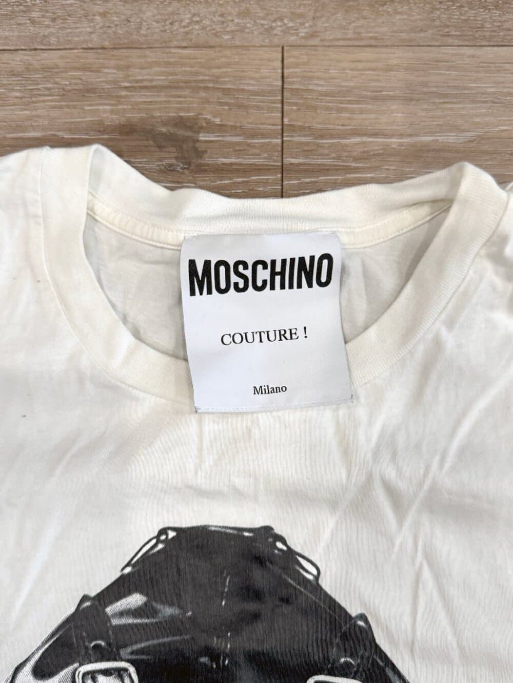 Moschino Latex Hood Graphic T-Shirt - Thumbnail 4