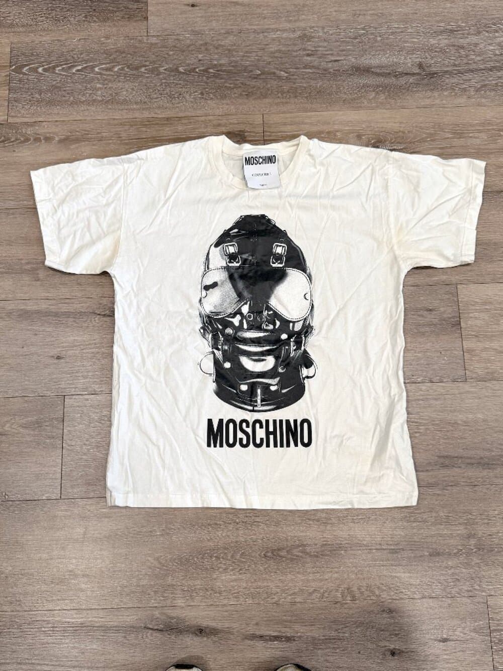 Moschino Latex Hood Graphic T-Shirt - Thumbnail 6