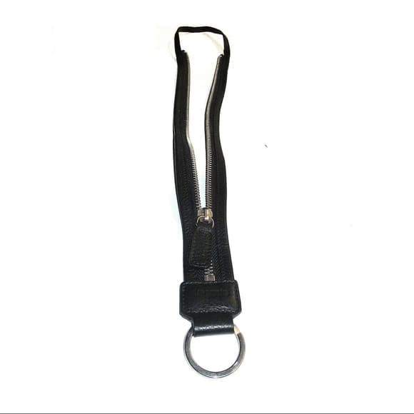 Raf Simmons Leather Zip lanyard - Thumbnail 9