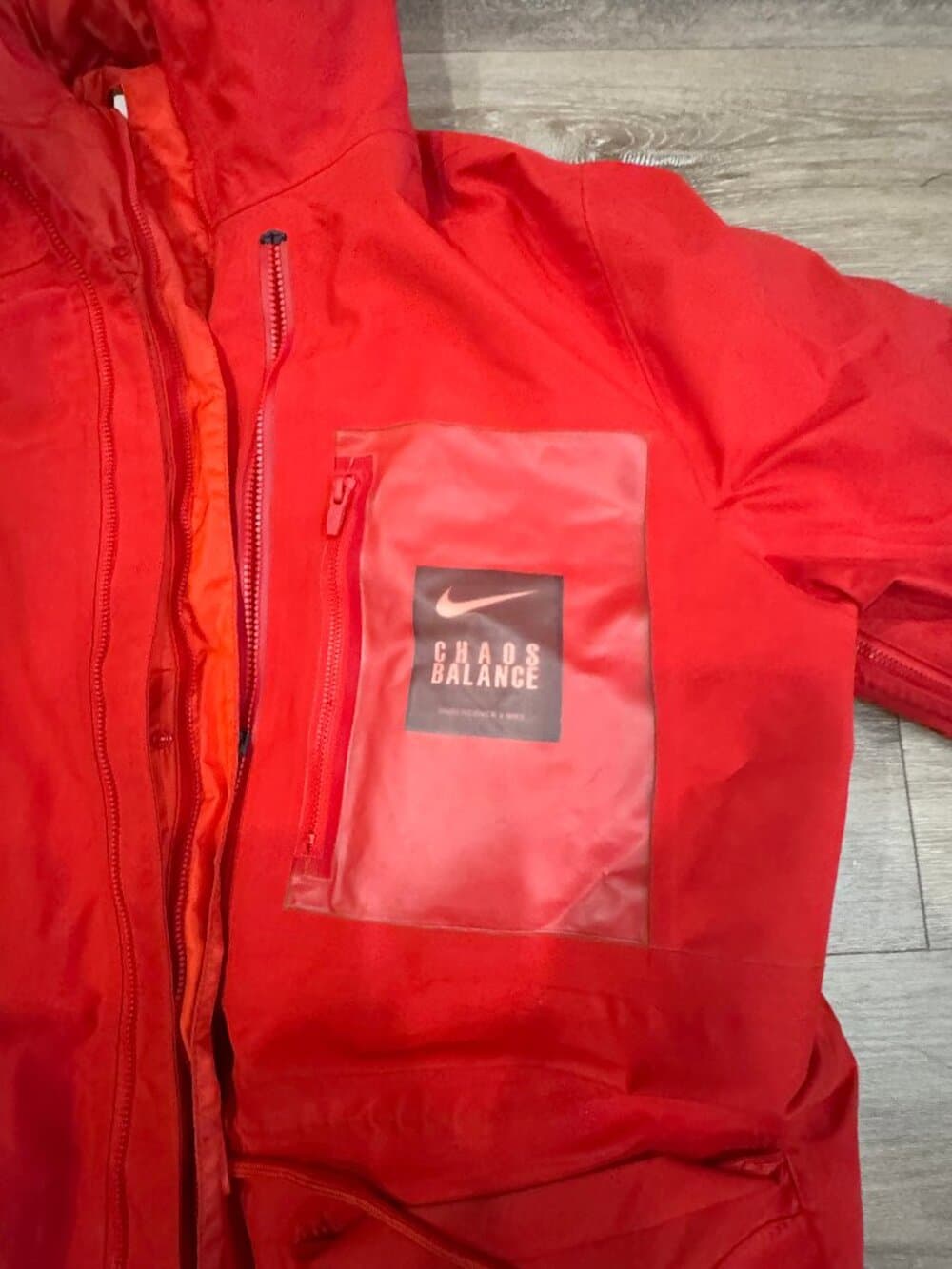 Nike x Undercover Fishtail Parka in 'Sport Red'. Size XL - Thumbnail 5