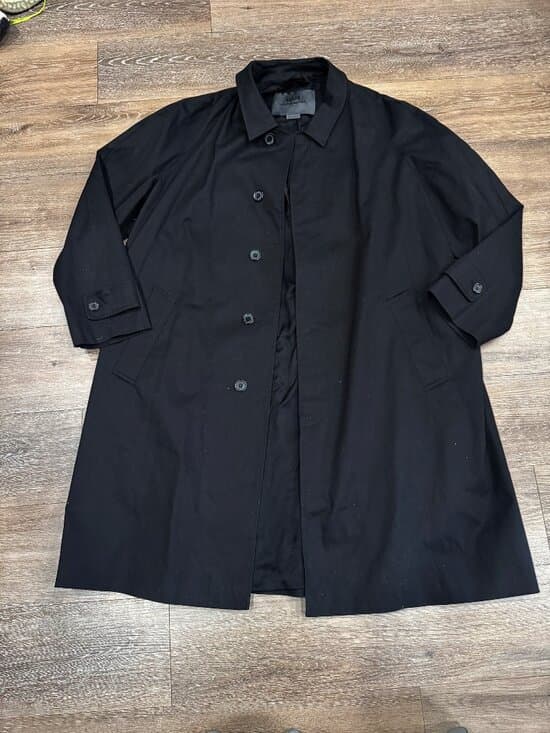 Zara x Steven Meisel Black Cotton Blend Coat - Thumbnail 10