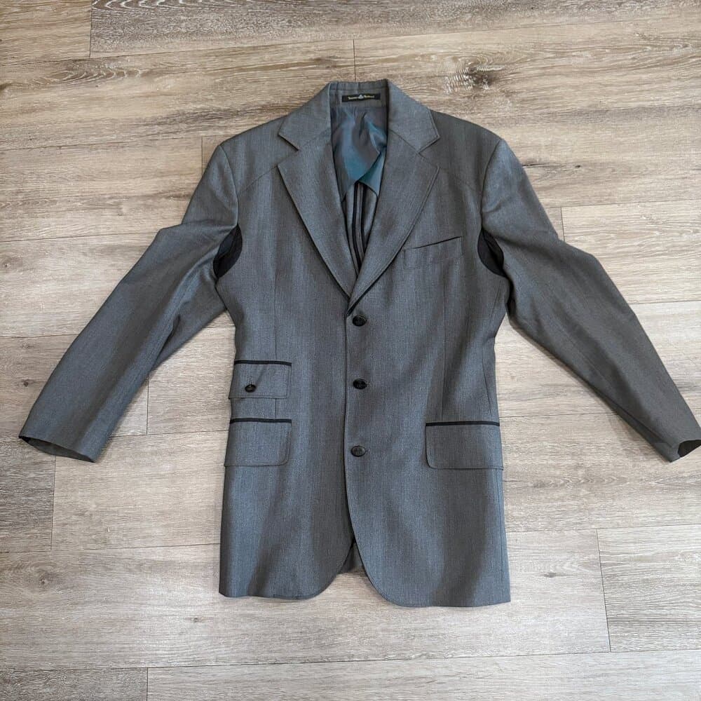 Vivienne Westwood Grey Wool Suit size - EU 52 Mid 2000s 3-Button Single Breasted - Thumbnail 2