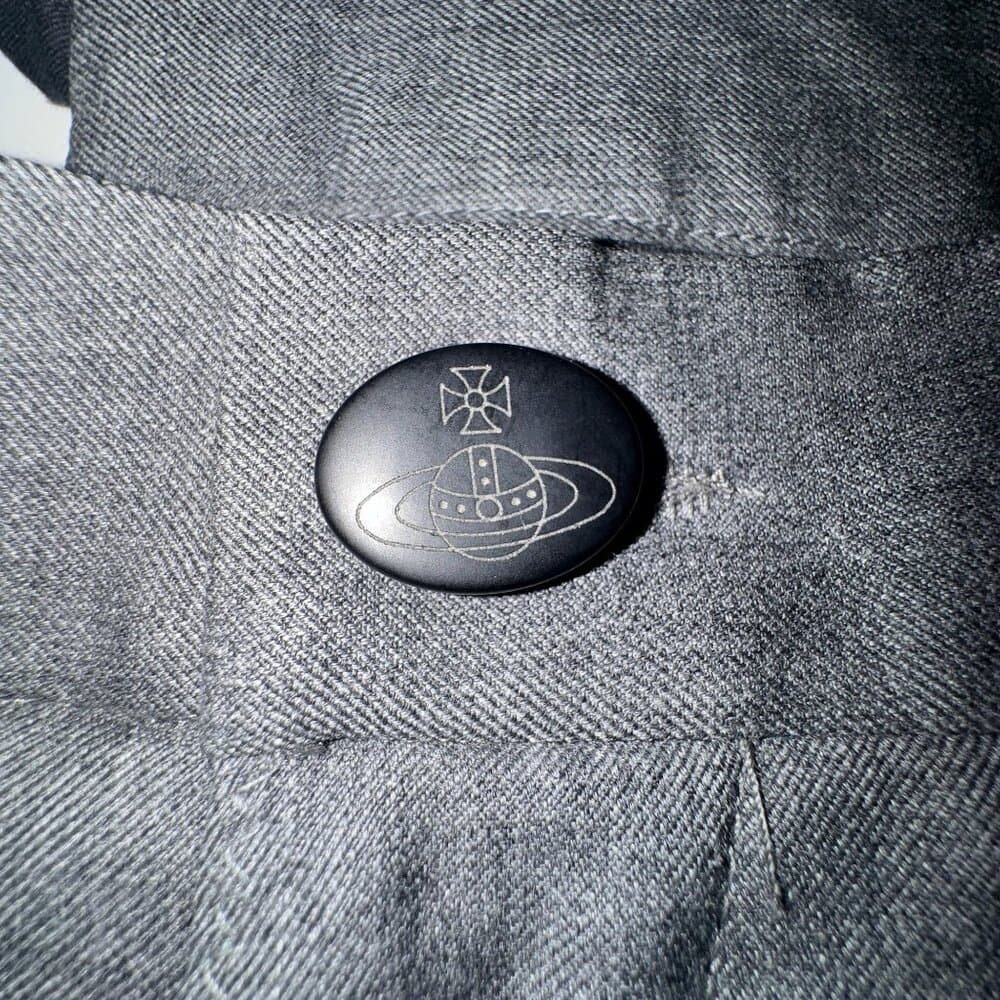 Vivienne Westwood Grey Wool Suit size - EU 52 Mid 2000s 3-Button Single Breasted - Thumbnail 14