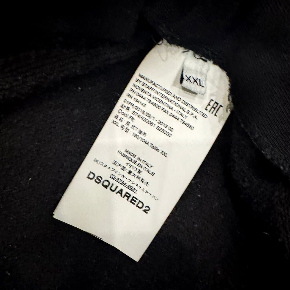 Dsquared2 Hooded sweatshirt with Golden Icon print - Thumbnail 4