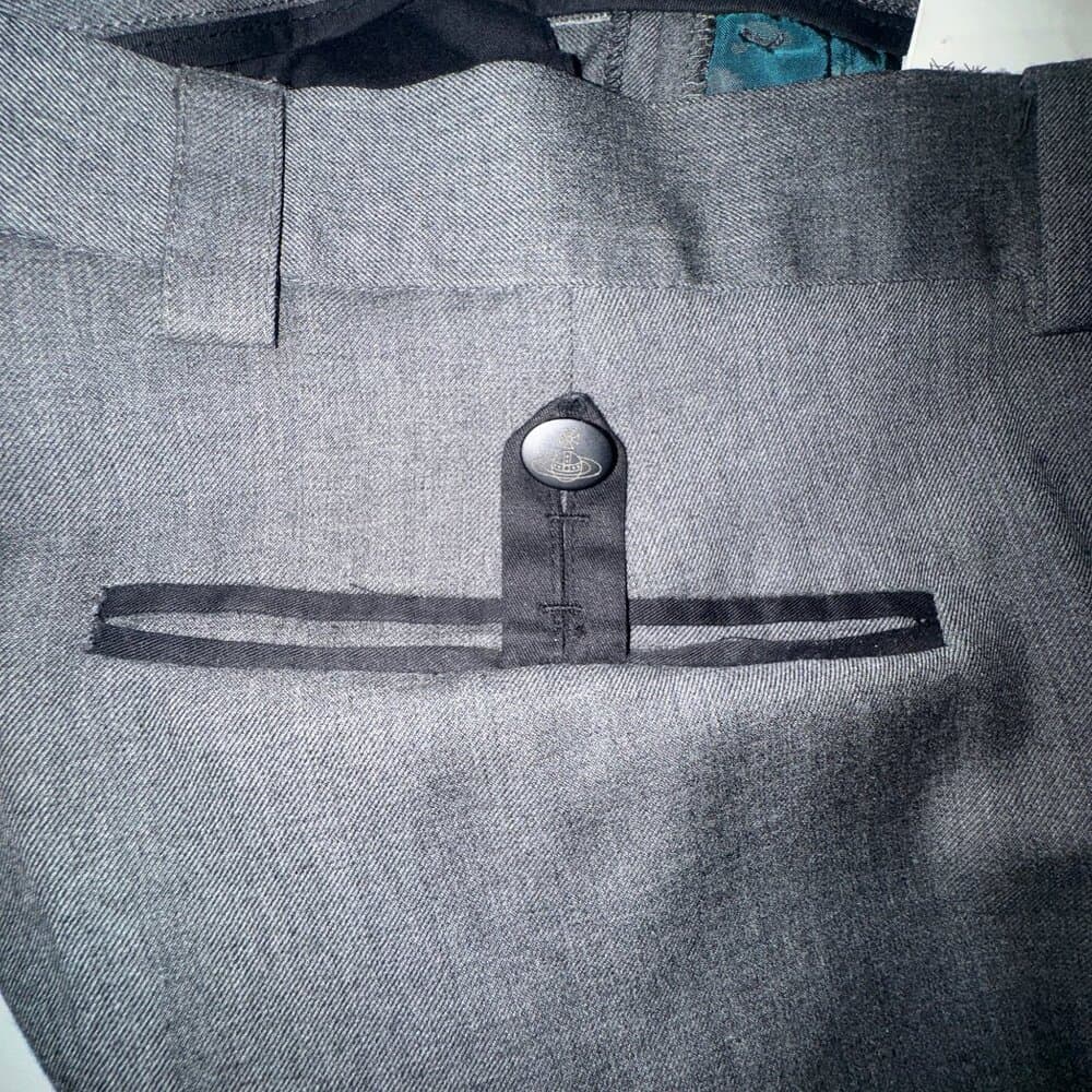 Vivienne Westwood Grey Wool Suit size - EU 52 Mid 2000s 3-Button Single Breasted - Thumbnail 11