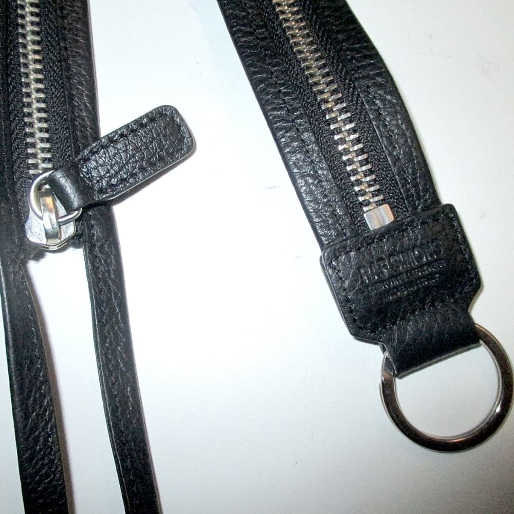 Raf Simmons Leather Zip lanyard - Thumbnail 2