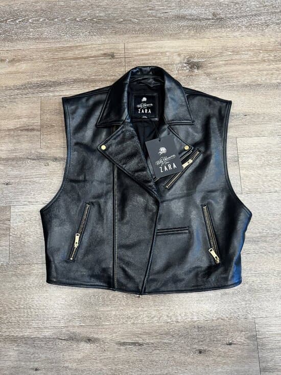 LEATHER BIKER VEST WILLY CHAVARRIA X ZARA (Sold Out) - Thumbnail 12