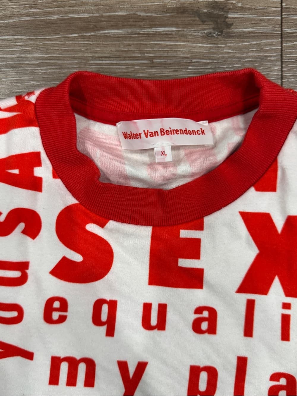 WALTER VAN BEIRENDONCK WORDS TEE F/W 20 W:AR - Thumbnail 3