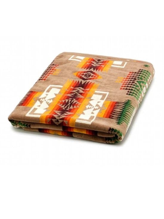 PENDLETON XB233-51114 JACQUARD SPA TOWL CHIEF JOSEPH KAHKI - Thumbnail 7