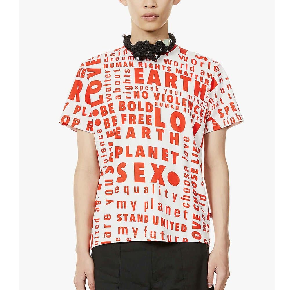 WALTER VAN BEIRENDONCK WORDS TEE F/W 20 W:AR - Thumbnail 8