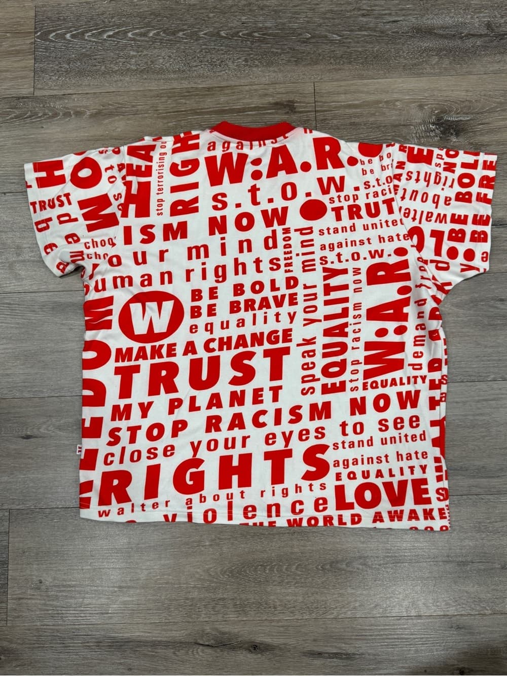 WALTER VAN BEIRENDONCK WORDS TEE F/W 20 W:AR