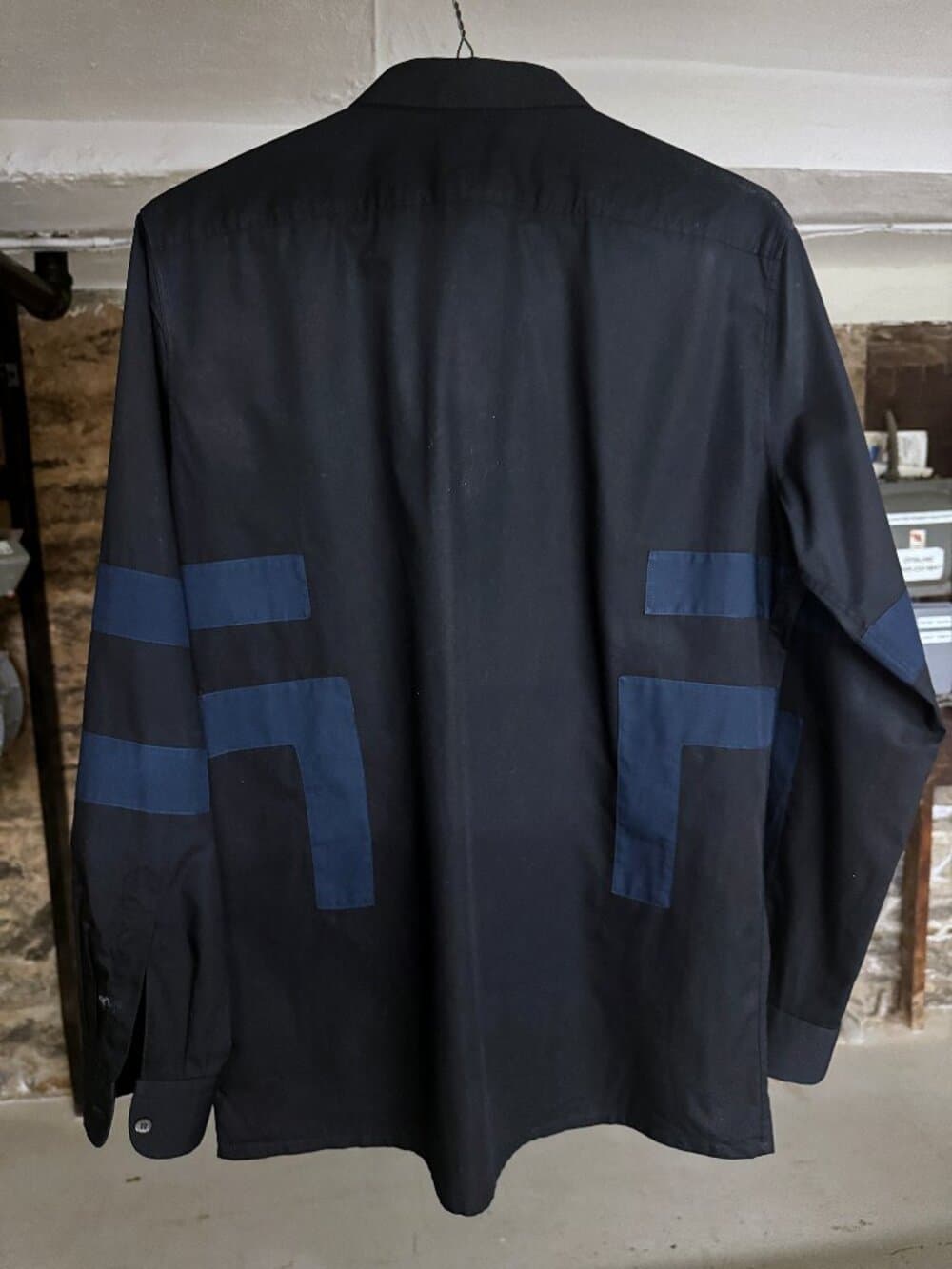 Archival Raf Simons Geometric Patch / Tape Design Shirt - 2010 Velcro collection - Thumbnail 3