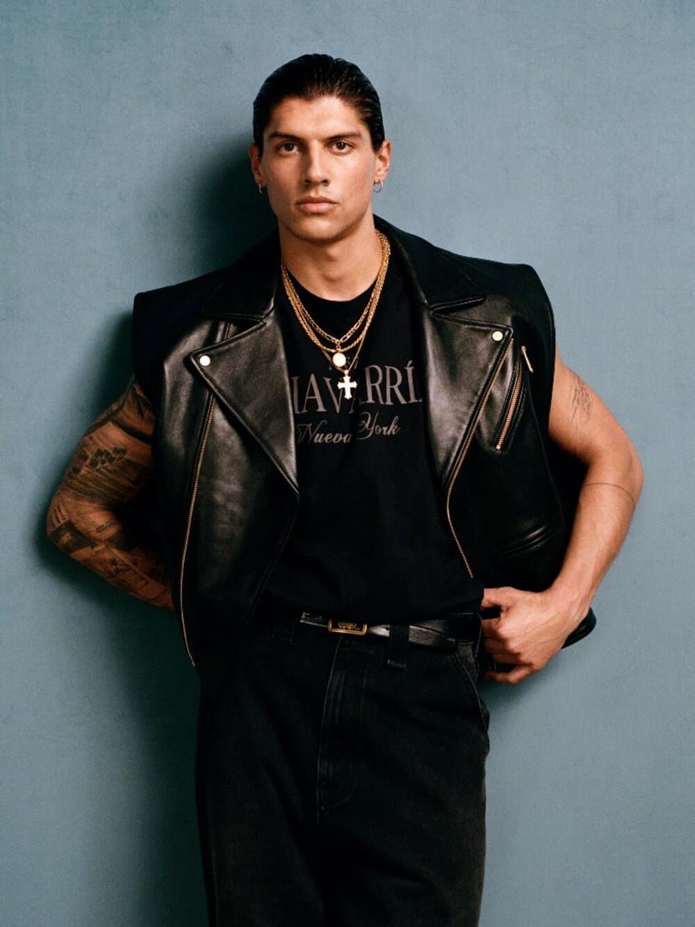 LEATHER BIKER VEST WILLY CHAVARRIA X ZARA (Sold Out) - Thumbnail 3