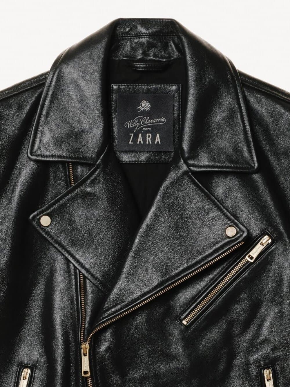 LEATHER BIKER VEST WILLY CHAVARRIA X ZARA (Sold Out) - Thumbnail 2