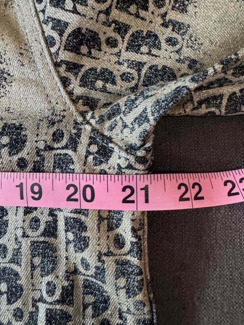 Dior Oblique Denim Overshirt / Jacket Gray Silver/Gold Tone Cotton - Thumbnail 9