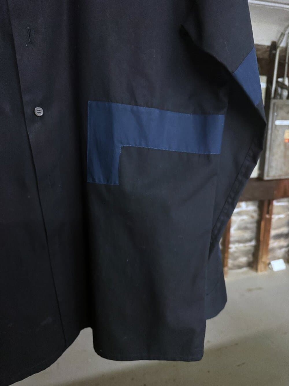 Archival Raf Simons Geometric Patch / Tape Design Shirt - 2010 Velcro collection - Thumbnail 4