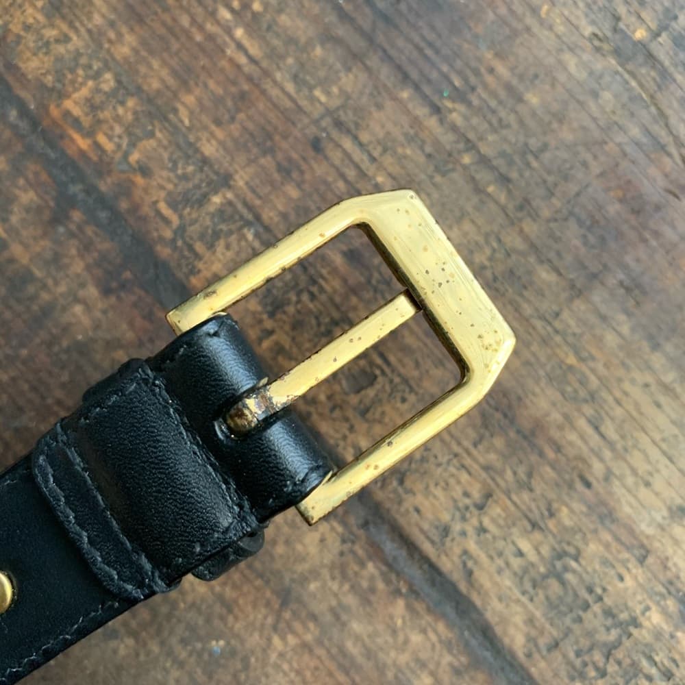 Saint Laurent Studded Leather Bracelet - Thumbnail 7