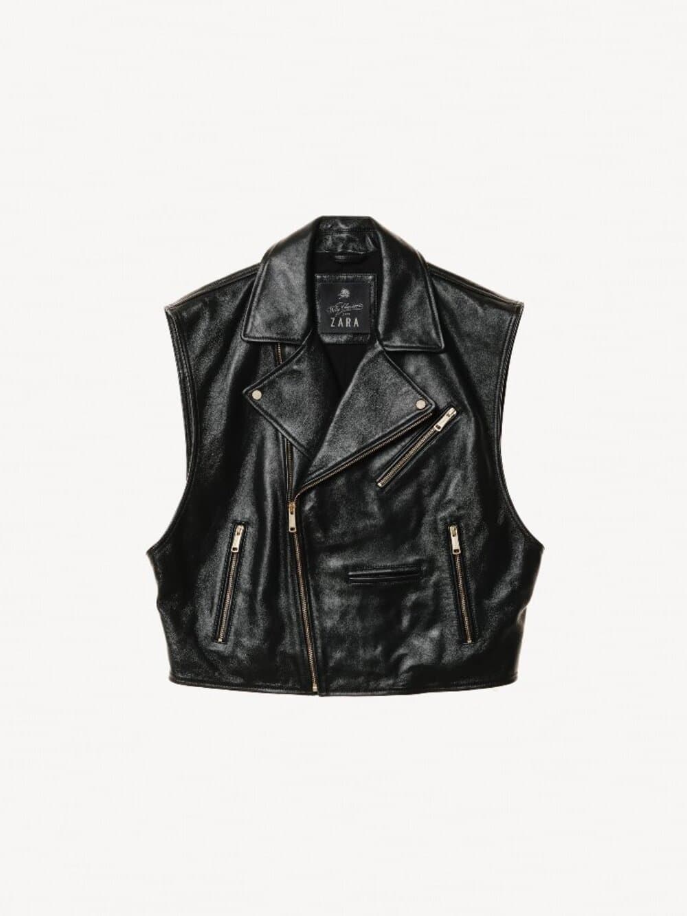 LEATHER BIKER VEST WILLY CHAVARRIA X ZARA (Sold Out) - Thumbnail 4