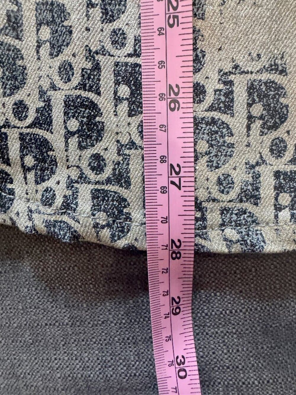 Dior Oblique Denim Overshirt / Jacket Gray Silver/Gold Tone Cotton - Thumbnail 11