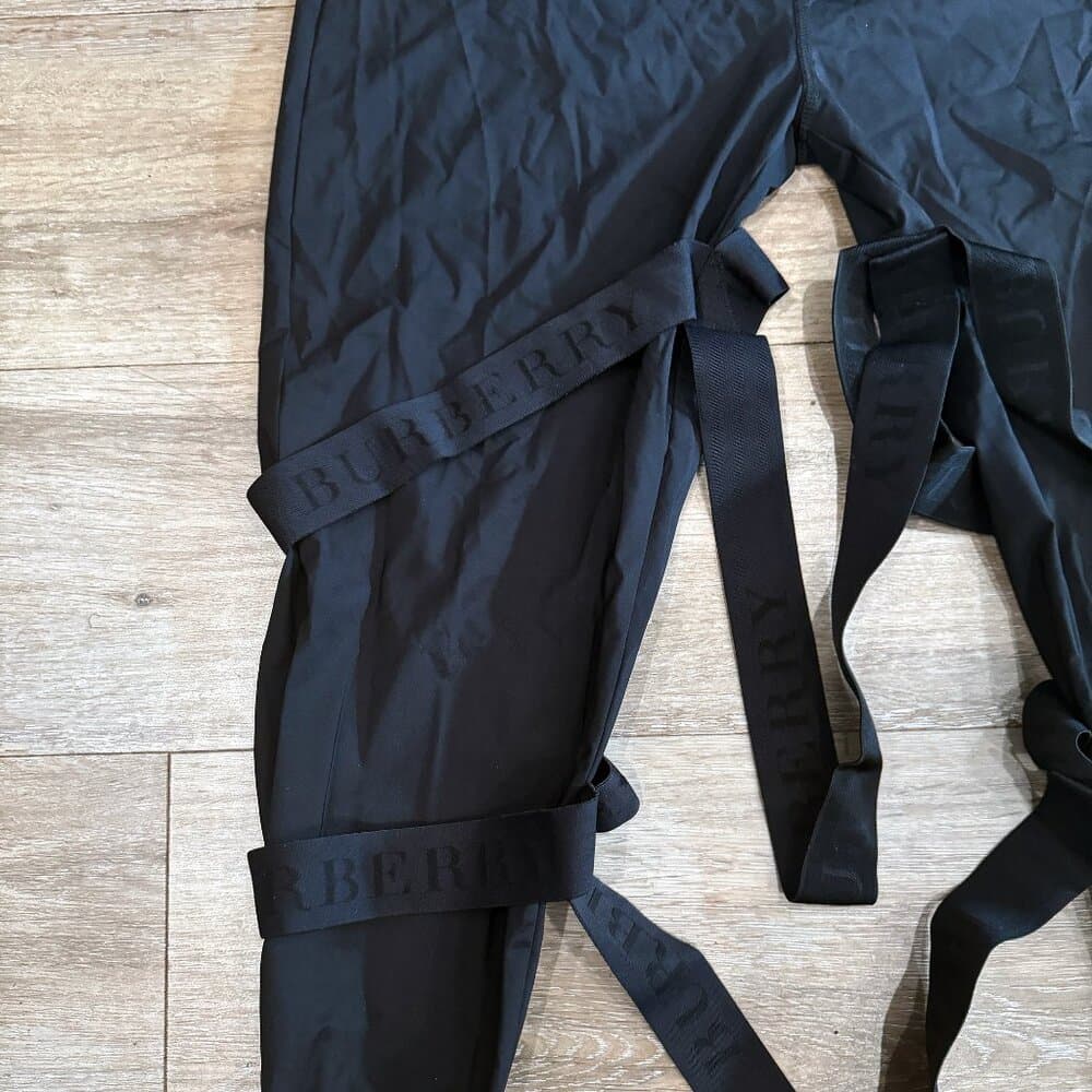 Burberry Black Bondage Strap Leggings - Thumbnail 8