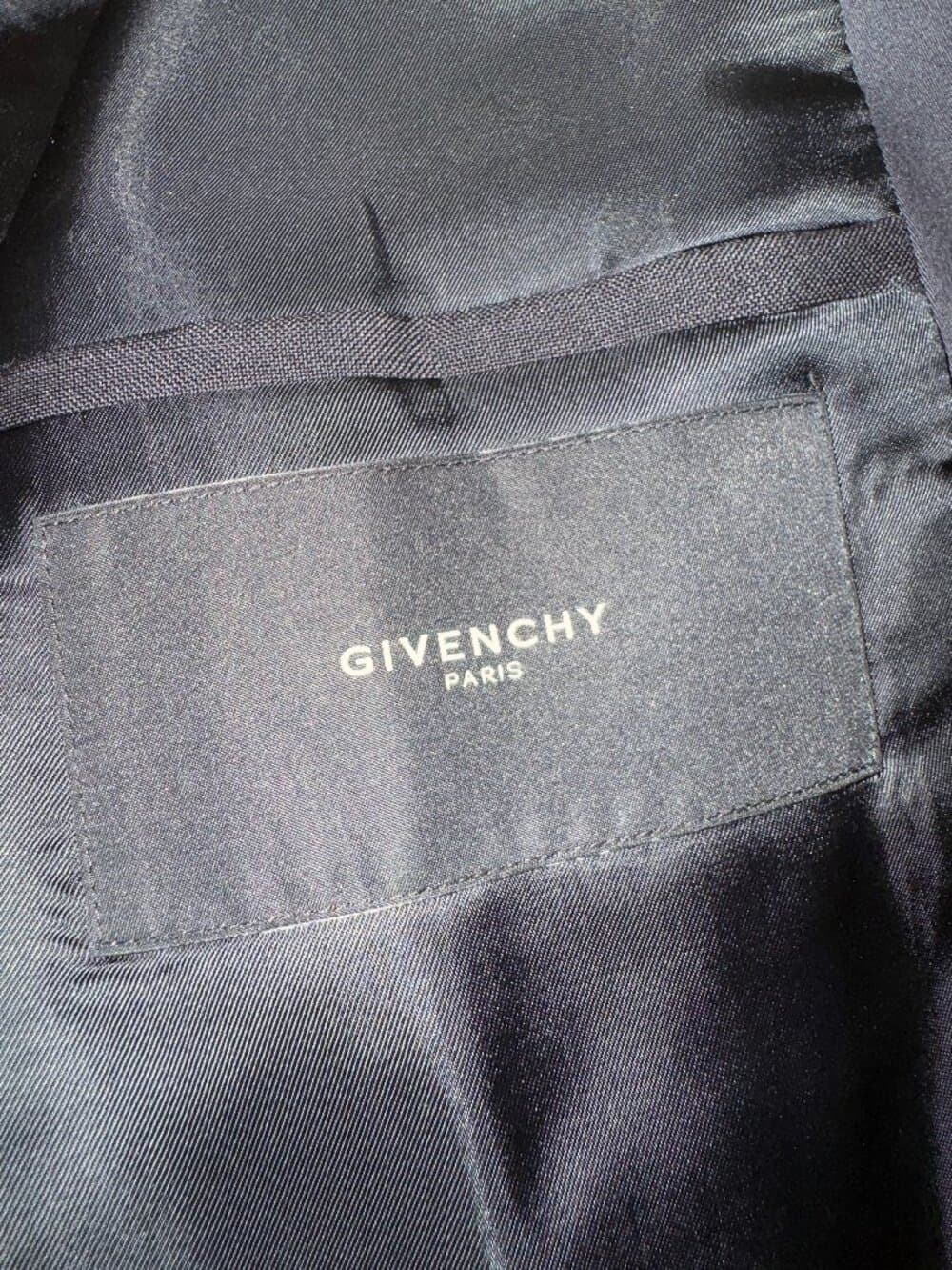 Givenchy Paris Men’s Mohair Wool Tuxedo Jacket Black Size 54 (US 44) Tisci Era - Thumbnail 3