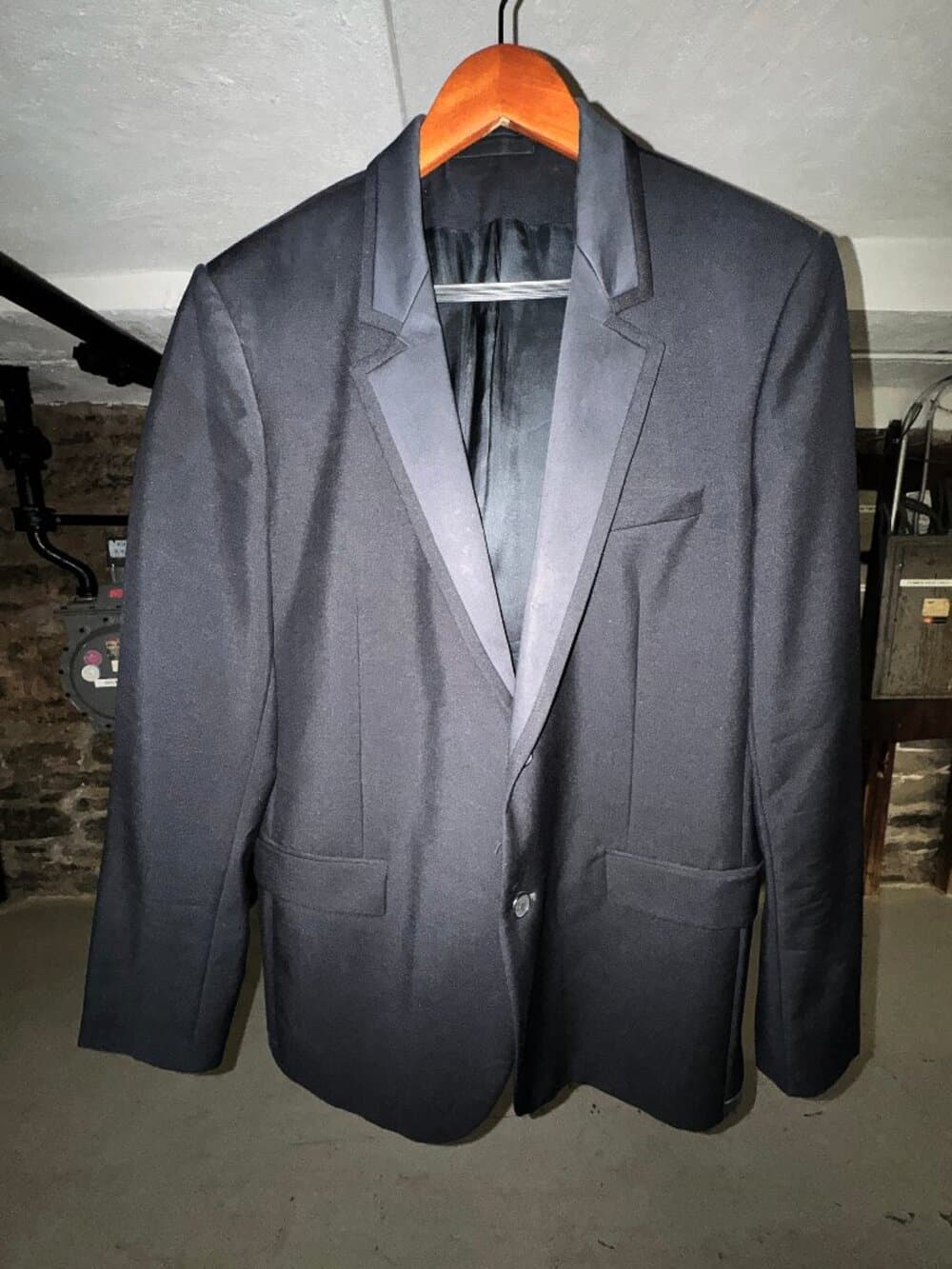 Givenchy Paris Men’s Mohair Wool Tuxedo Jacket Black Size 54 (US 44) Tisci Era - Thumbnail 5