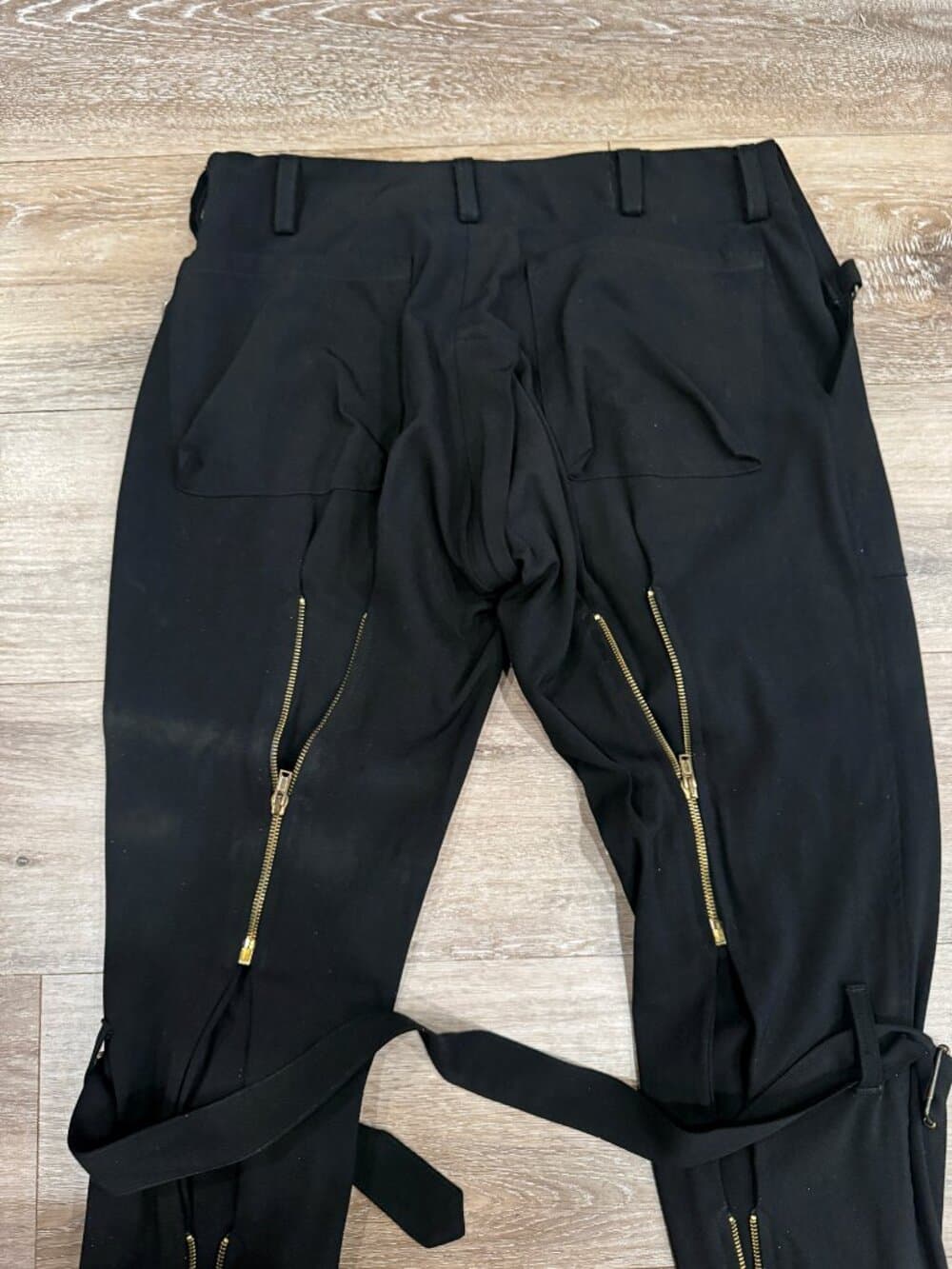 Archival Vivienne Westwood Mainline 100% Wool Bondage Trousers - Size 28 - Thumbnail 2